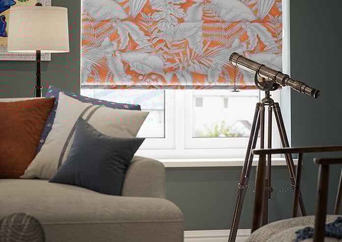 Caicos, Mandarin - Twist&Fit Roman Blind - Image 5